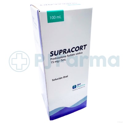Supracort  (Prednisolona Fosfato Sódico)15Mg/5Ml Solución Oral Qm Pharma Frasco X 100Ml