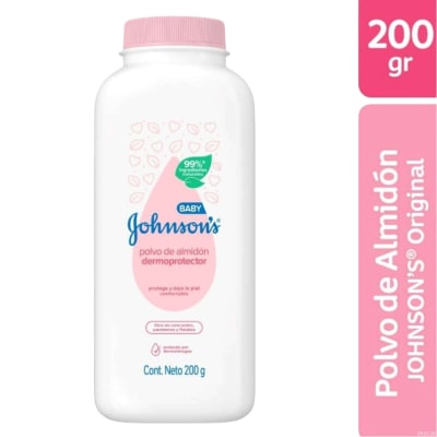 Talco De Almidón Para Bebé Johnson´s  Baby Dermoprotector Frasco X 200 Gr1