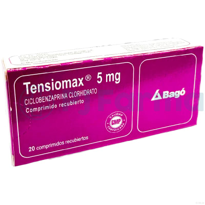 Tensiomax (Ciclobenzaprina Clorhidrato) 5Mg Bagó Tab.