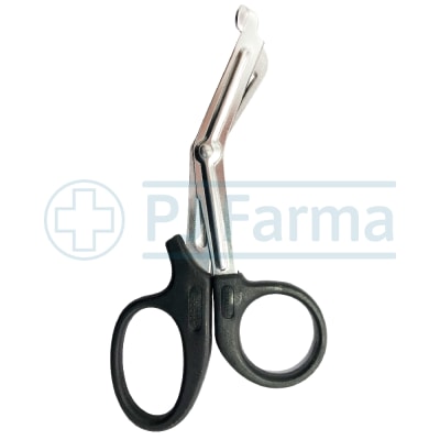 Tijera de Trauma Mango Negro Plastico  Stainless