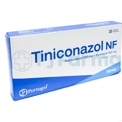 Tiniconazol Nf (Metronidazol+Miniconazol)100Mg+100Mg Portugal Tab. Vaginal1
