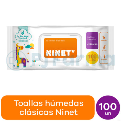 Toallitas Húmedas Ninet Pqte X 100 Unid
