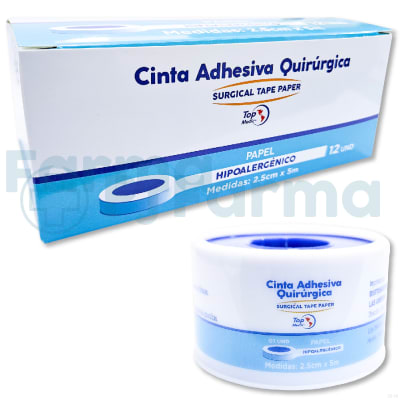 Esparadrapo Papel 2.5Cm X 5M Top Medic Unid