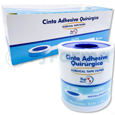 Esparadrapo Papel 5Cm X 5m Top Medic Unid