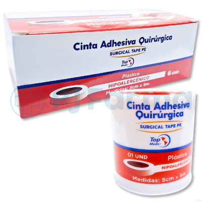 Esparadrapo Plástico 5CmX 5M Top Medic Unid1
