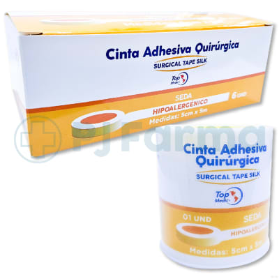 Esparadrapo Seda 5Cm X 5M Top Medic Unid