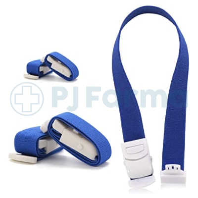 Torniquete de tela azul