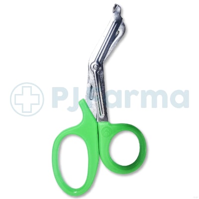 Tijera De Trauma Mango Verde Plástico Stainless1