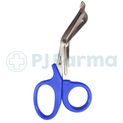 Tijera  De Trauma Mango Azul Plástico Stainless