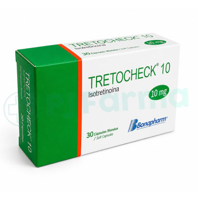 Tretocheck (Isotretinoína) 10 Mg Bonapharm Caps. Caja X 30 Und1
