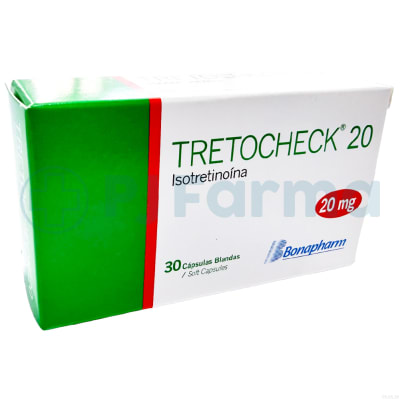 Tretcheck (Isotretinoína) 20 Mg Bonapharm Caps.1
