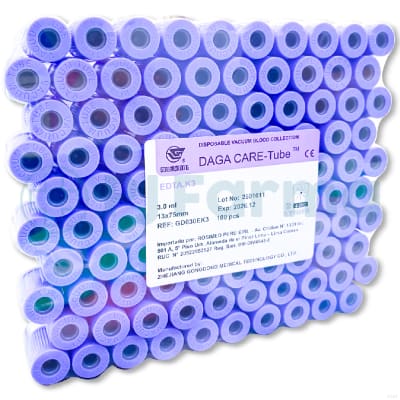 Tubo lila para extracción con Edta 3.0 ml – Daga care1