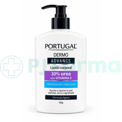Loción Corporal Dermo Advance 10% Urea + Vit E Portugal Frasco X 450 Gr