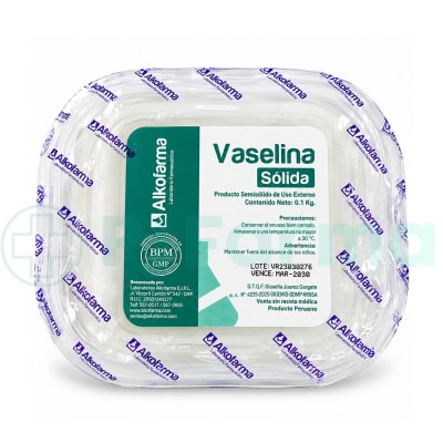 Vaselina sólida 1 Kg - Alkofarma