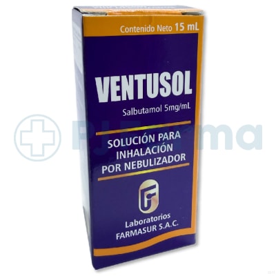 Ventusol (Salbutamol) 5 Mg/Ml Sol. Para Inhalación 15 Ml Farmasur