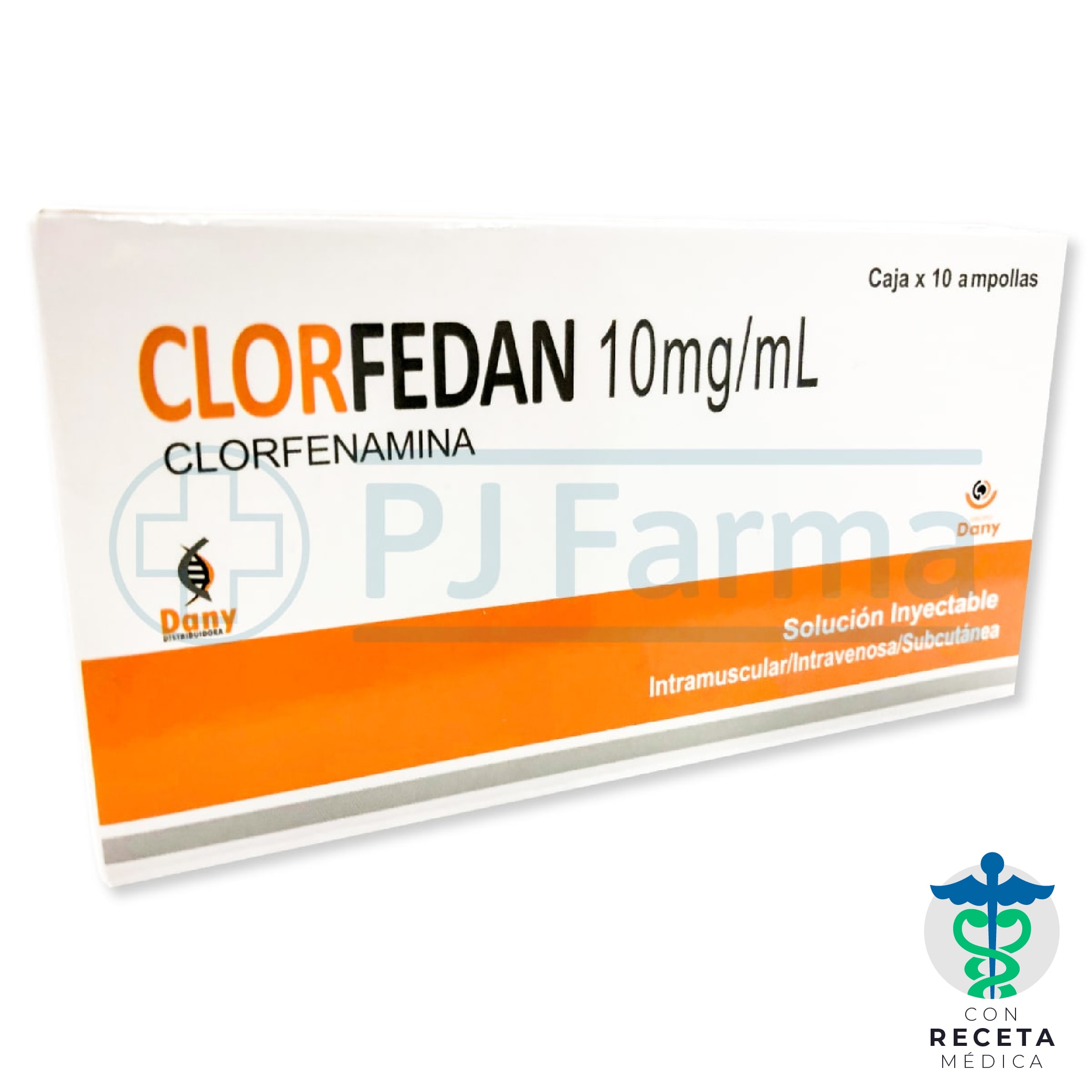 Clorfenamina 10mg/ml Dany Caja X 10 Unid PJ Farma