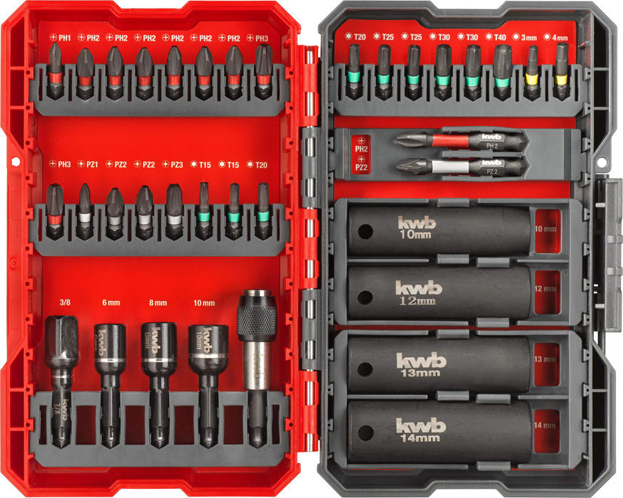 Set Kwb Caja Puntas Impact Extreme Force 39 Piezas Set Kwb Caja Puntas Impact Extreme Force 39 Piezas