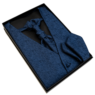 GILET CON PLASTRON Y PAÑUELO MAY23 BLUE 051