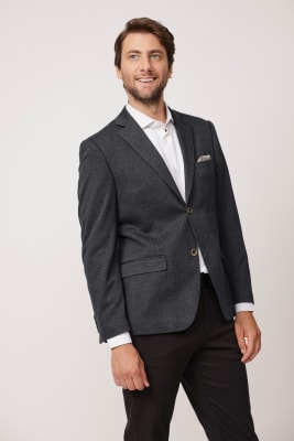BLAZER SPIGOLATI CHARCOAL