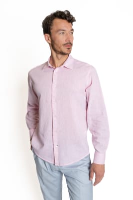 CAMISA LINEN COTTON S25 PINK