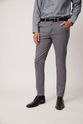 PANTALÓN ALGODÓN SPANDEX GRIS