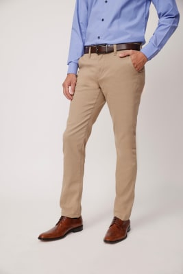 PANTALÓN ALGODÓN SPANDEX BEIGE