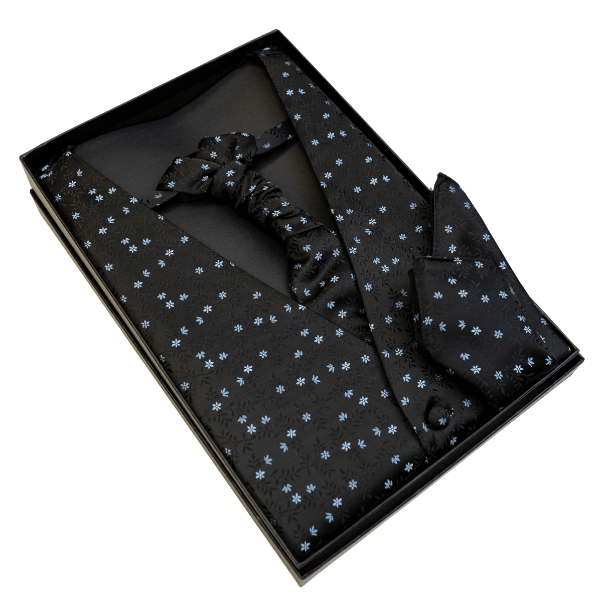 GILET CON PLASTRON Y PAÑUELO OC23 BLACK 2