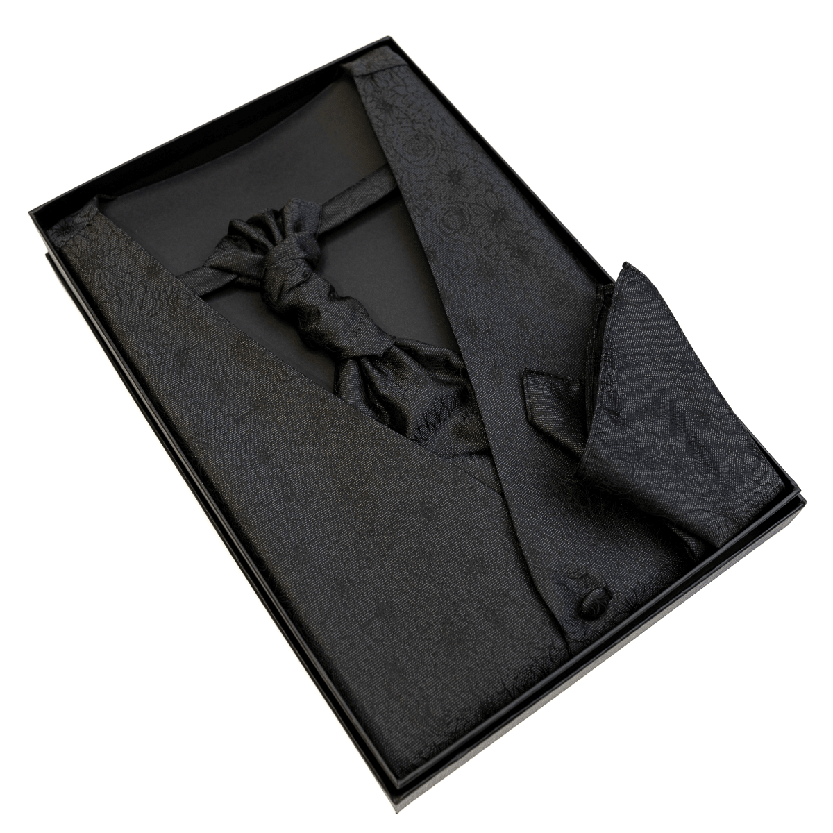 GILET CON PLASTRON Y PAÑUELO  OC23 BLACK