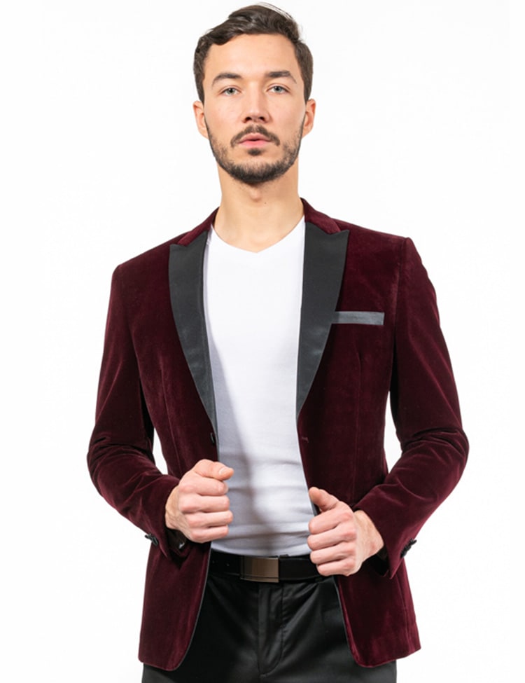 BLAZER VELVET WINE
