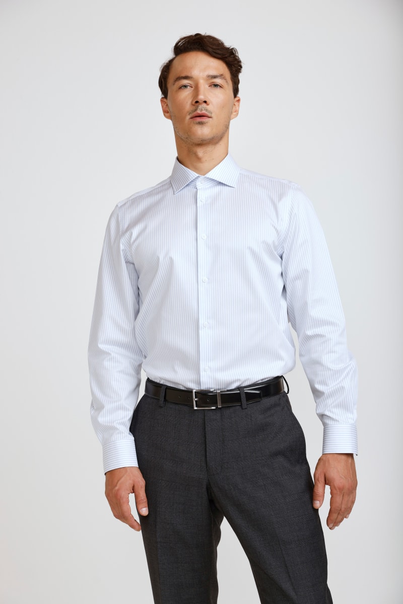 CAMISA COTTON PREMIUM W26 RAYA CELESTE