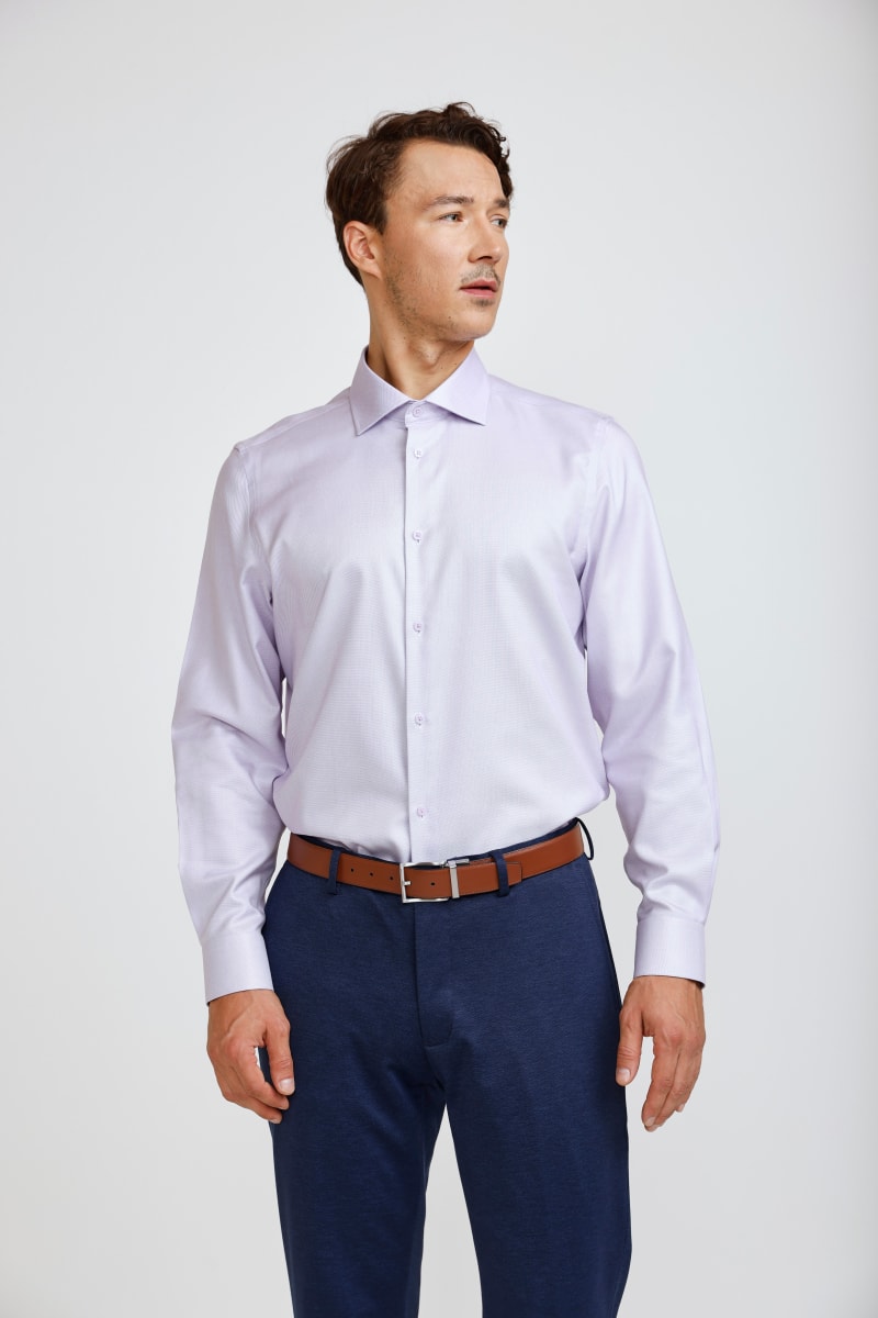 CAMISA COTTON PREMIUM W26 LILA