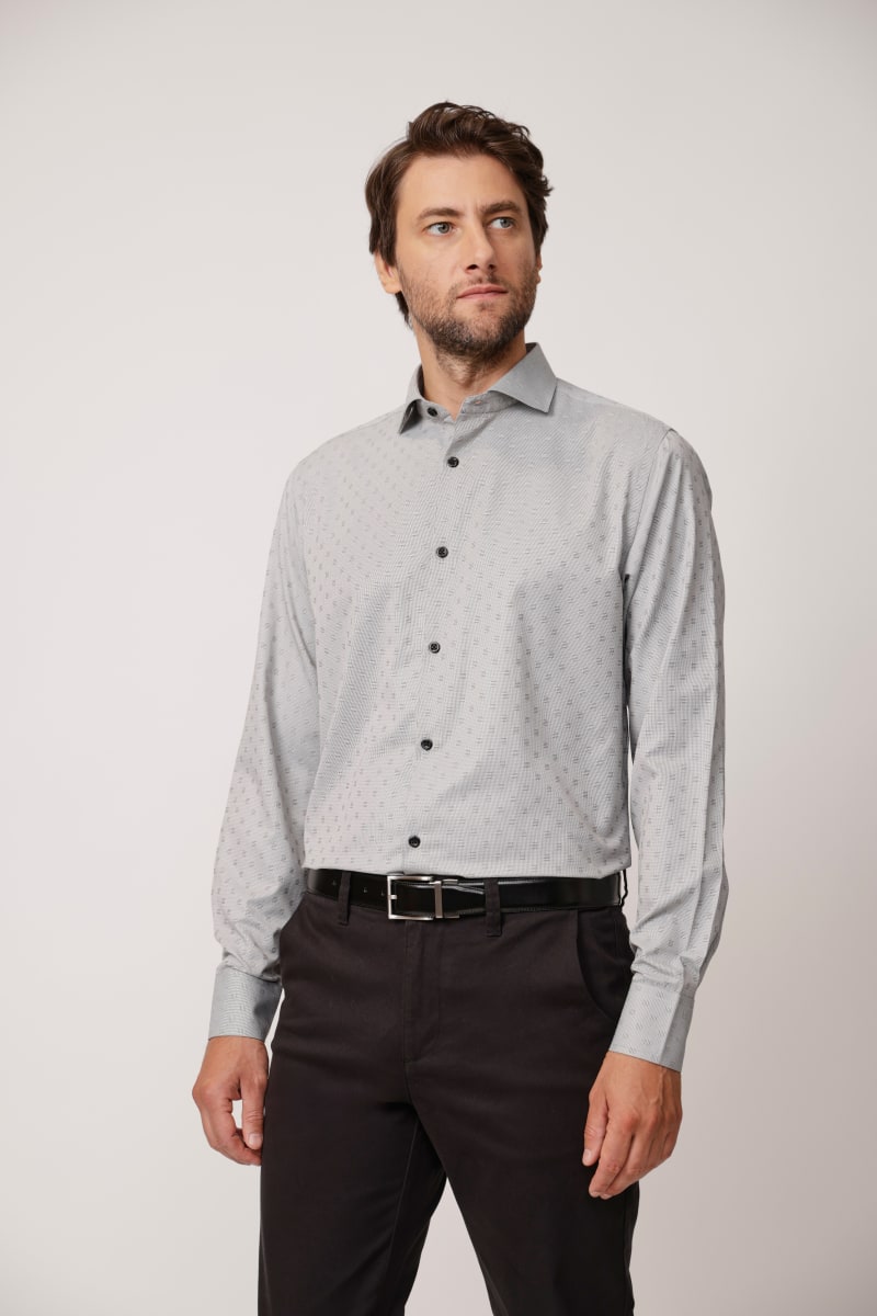 CAMISA COTTON BLEND SF040 GRIS