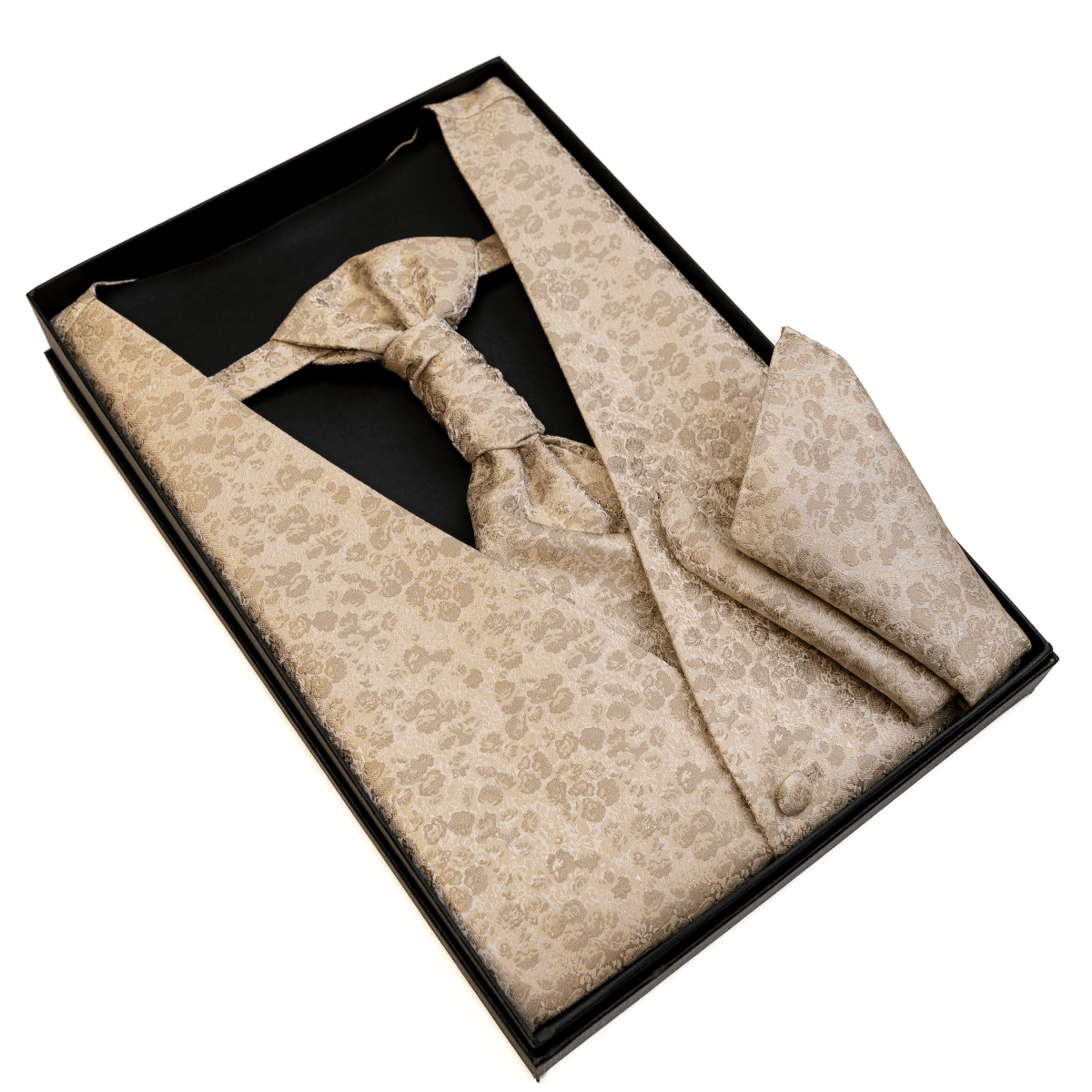 GILET CON PLASTRON Y PAÑUELO OC23 CHAMPAGNE