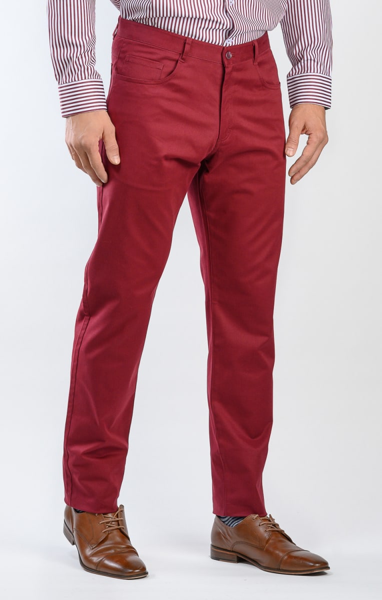 PANTALON FIVE POCKET INV WINE