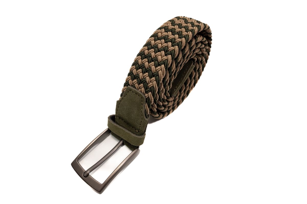 CINTURON SPORT BEIGE/GREEN