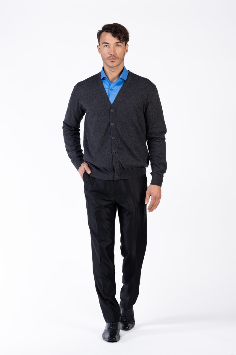 CARDIGAN M/L CHARCOAL