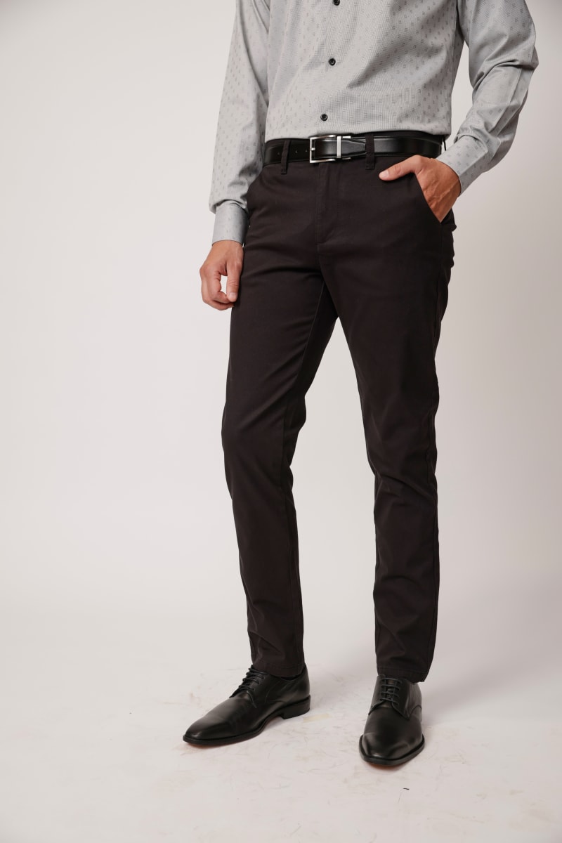 PANTALÓN ALGODÓN SPANDEX NEGRO