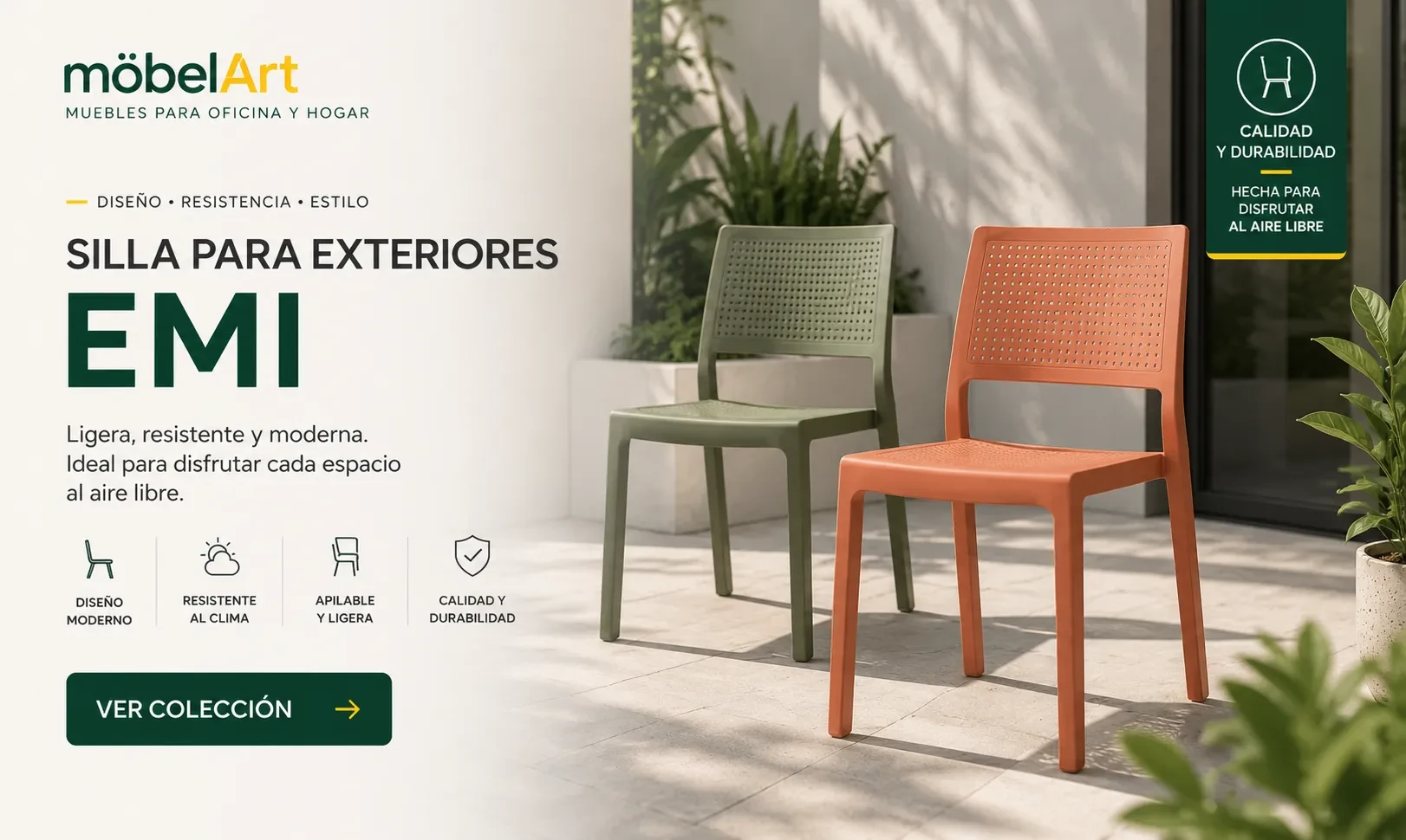 sillas para exteriores