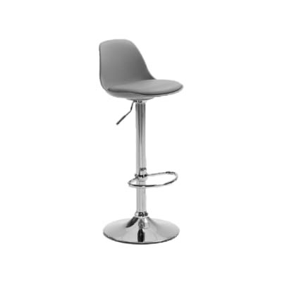 Silla Bar Boat giratoria PU/Polipropileno Gris MSA möbelArt