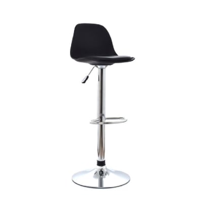 Silla Bar Boat giratoria PU/Polipropileno Negro MSA möbelArt