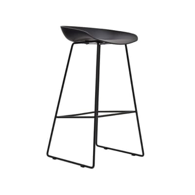 Silla Bar Misuri Trineo MSA Negro MobelArt