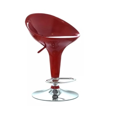 Silla Bar Pop giratoria Fibra acrílica Rojo möbelArt