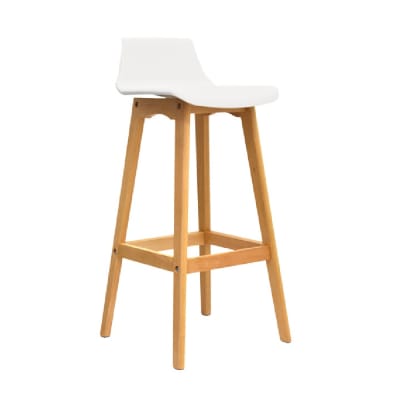 Silla Bar Wood Blanco  möbelArt