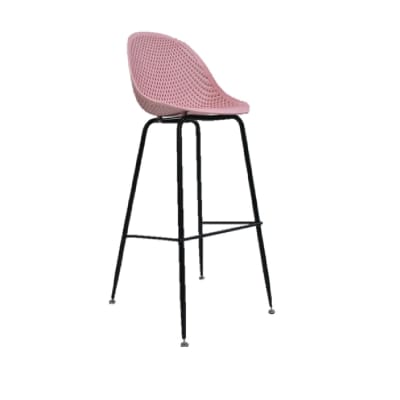 Silla Bar Yoku Fija Rosado möbelArt