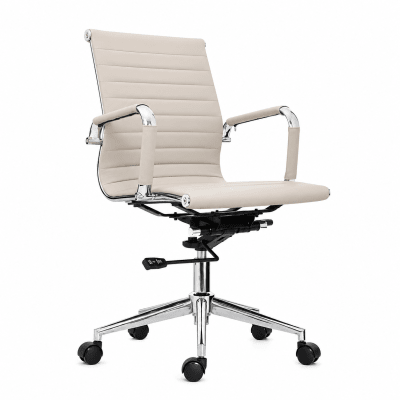 Silla de Oficina Gerente Boss PU Taupe möbelArt