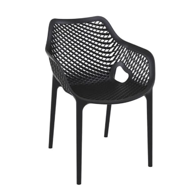 Silla de Diseño Berlin con brazos negro möbelArt