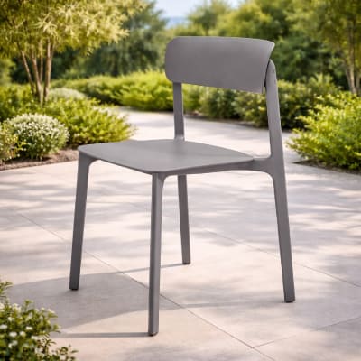Silla para Exterior Clay Gris möbelArt