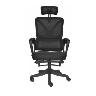 Silla de Oficina Presidente Evox Negro con Reposapiés möbelArt