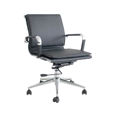 Silla de Oficina Gerente Alemania PU Negro möbelArt