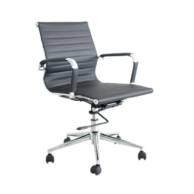 Silla de Oficina Gerente Boss PU Negro möbelArt